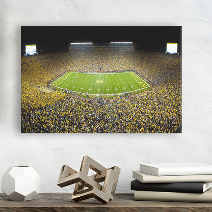 Stadium in Michigan, Stadium Canvas, Sport Art, Gift for him, Man Cave Decor, Art Print, Canvas Print Wall Art