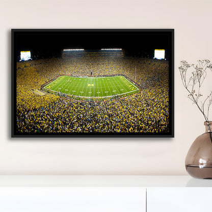 Stadium in Michigan, Stadium Canvas, Sport Art, Framed Canvas Print Wall Art, Floating Frame