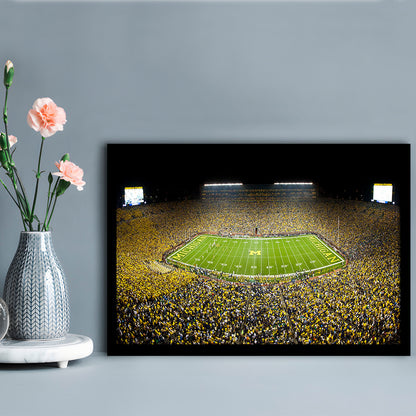 Stadium in Michigan, Stadium Canvas, Sport Art, Gift for him, Framed Art Print Wall Decor, Picture Framed
