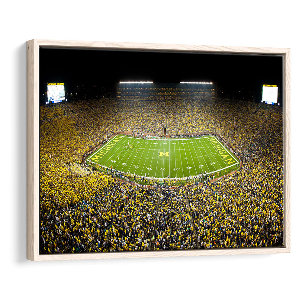 Stadium in Michigan, Stadium Canvas, Sport Art, Framed Canvas Print Wall Art, Floating Frame