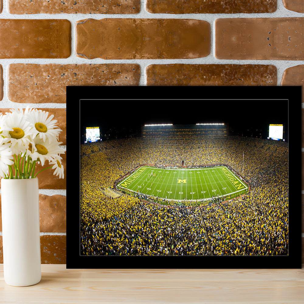 Stadium in Michigan, Stadium Canvas, Sport Art, Gift for him, Framed Art Print Wall Decor, Picture Framed