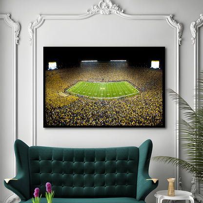 Stadium in Michigan, Stadium Canvas, Sport Art, Gift for him, Framed Art Print Wall Decor, Picture Framed