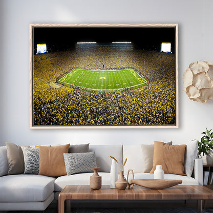 Stadium in Michigan, Stadium Canvas, Sport Art, Framed Canvas Print Wall Art, Floating Frame