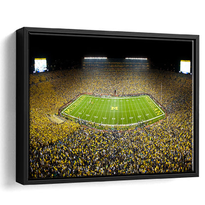 Stadium in Michigan, Stadium Canvas, Sport Art, Framed Canvas Print Wall Art, Floating Frame