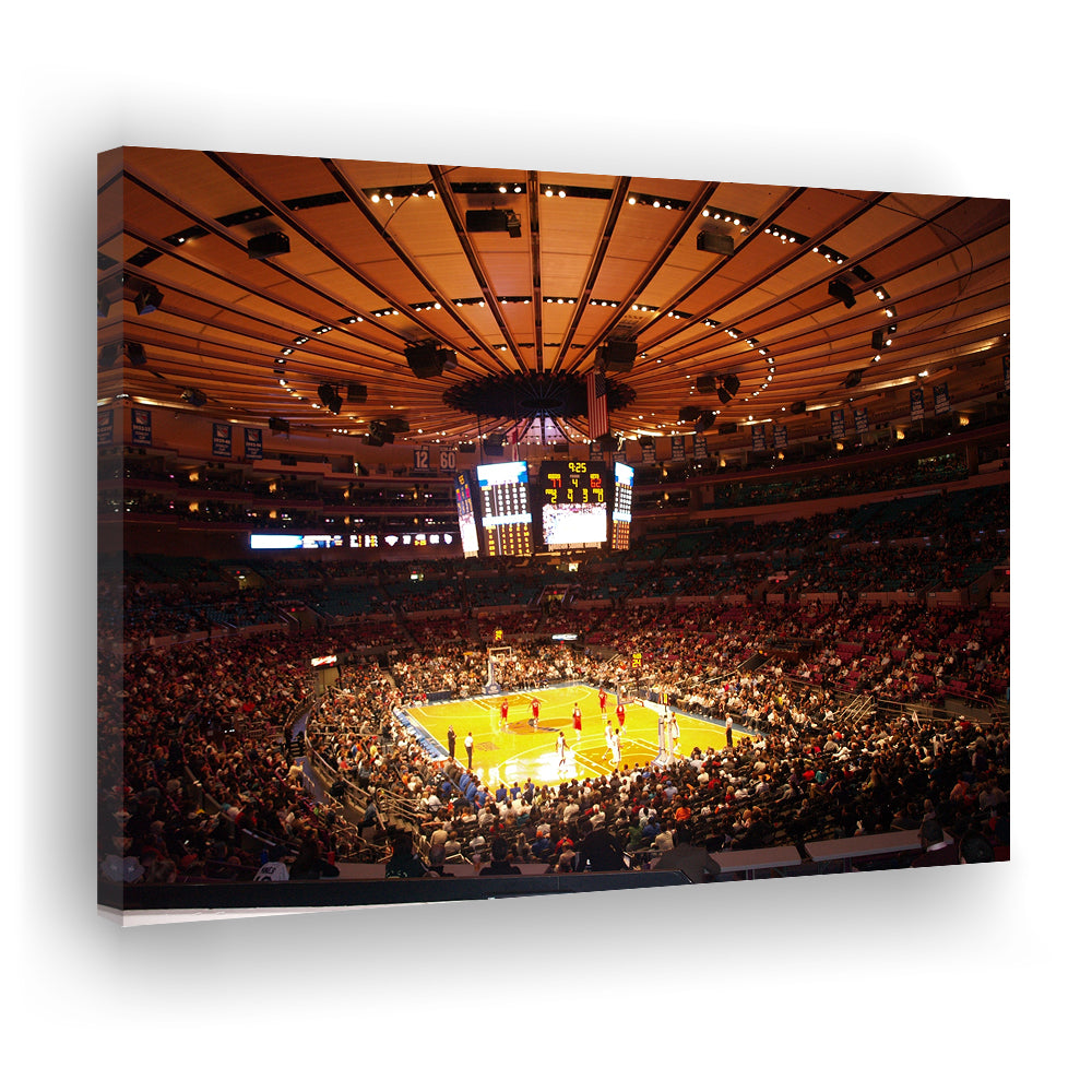 Stadium in New York Madison Garden, Stadium Canvas, Sport Art, Gift for him, Man Cave Decor, Art Print, Canvas Print Wall Art