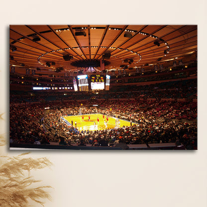 Stadium in New York Madison Garden, Stadium Canvas, Sport Art, Gift for him, Man Cave Decor, Art Print, Canvas Print Wall Art