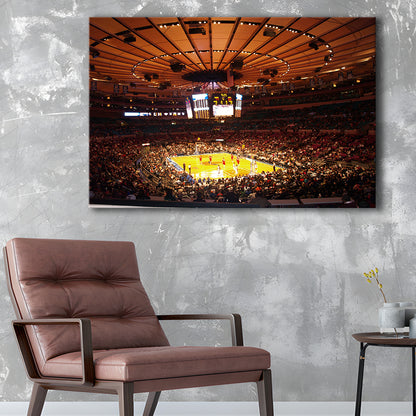 Stadium in New York Madison Garden, Stadium Canvas, Sport Art, Gift for him, Man Cave Decor, Art Print, Canvas Print Wall Art