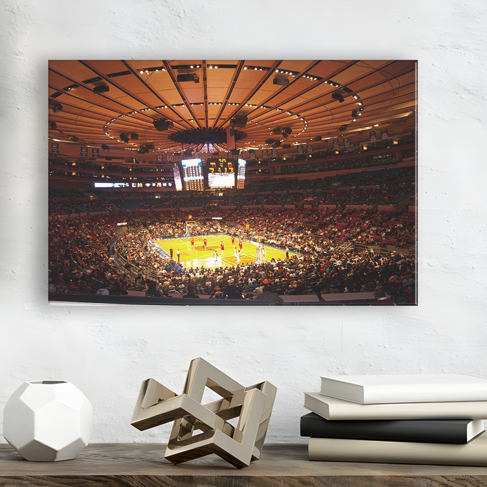 Stadium in New York Madison Garden, Stadium Canvas, Sport Art, Gift for him, Man Cave Decor, Art Print, Canvas Print Wall Art