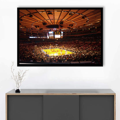 Stadium in New York Madison Garden, Stadium Canvas, Sport Art, Gift for him, Framed Art Print Wall Decor, Picture Framed