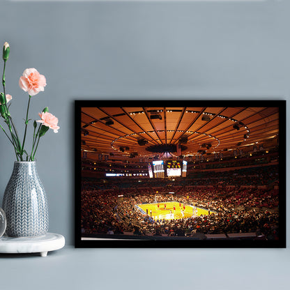 Stadium in New York Madison Garden, Stadium Canvas, Sport Art, Gift for him, Framed Art Print Wall Decor, Picture Framed