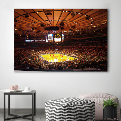 Stadium in New York Madison Garden, Stadium Canvas, Sport Art, Gift for him, Man Cave Decor, Art Print, Canvas Print Wall Art