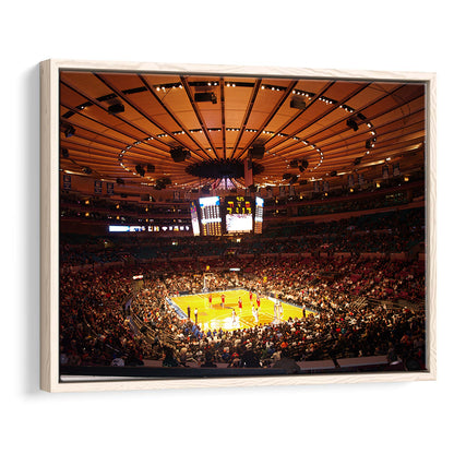 Stadium in New York Madison Garden, Stadium Canvas, Sport Art, Framed Canvas Print Wall Art, Floating Frame