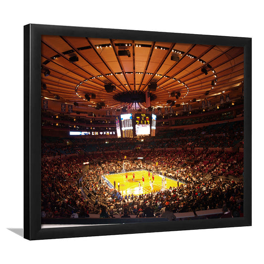 Stadium in New York Madison Garden, Stadium Canvas, Sport Art, Gift for him, Framed Art Print Wall Decor, Picture Framed