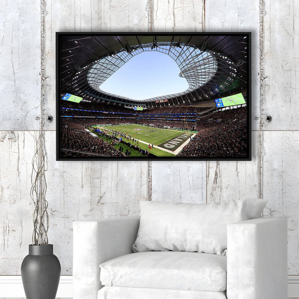 Stadium in Tottenham, Stadium Canvas, Sport Art, Framed Canvas Print Wall Art, Floating Frame
