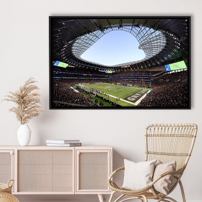 Stadium in Tottenham, Stadium Canvas, Sport Art, Framed Canvas Print Wall Art, Floating Frame