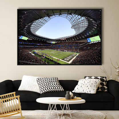 Stadium in Tottenham, Stadium Canvas, Sport Art, Framed Canvas Print Wall Art, Floating Frame