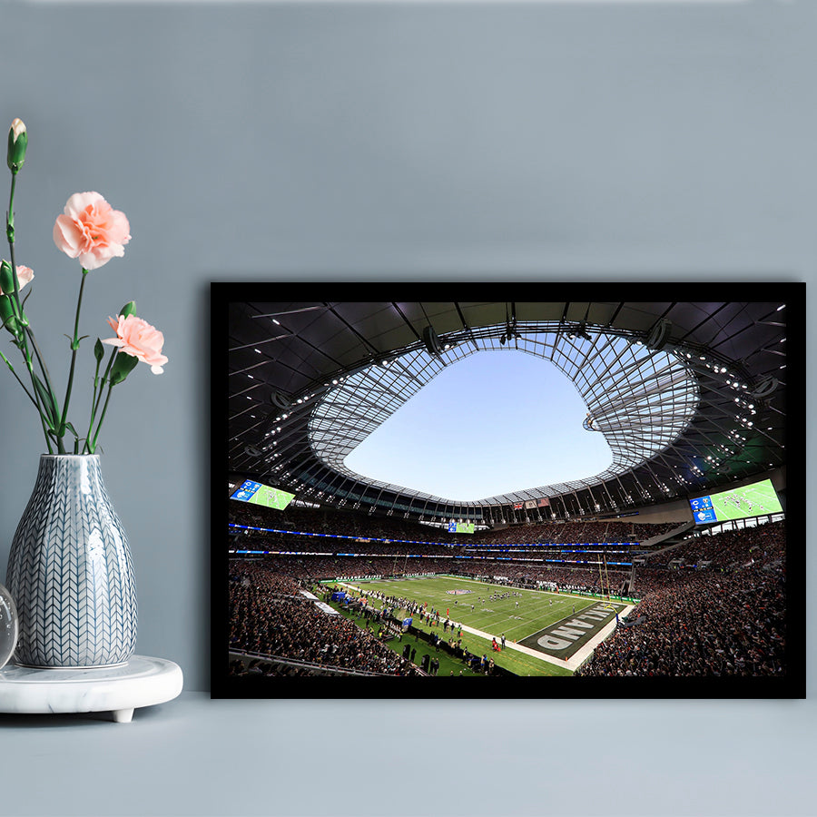 Stadium in Tottenham, Stadium Canvas, Sport Art, Gift for him, Framed Art Print Wall Decor, Picture Framed