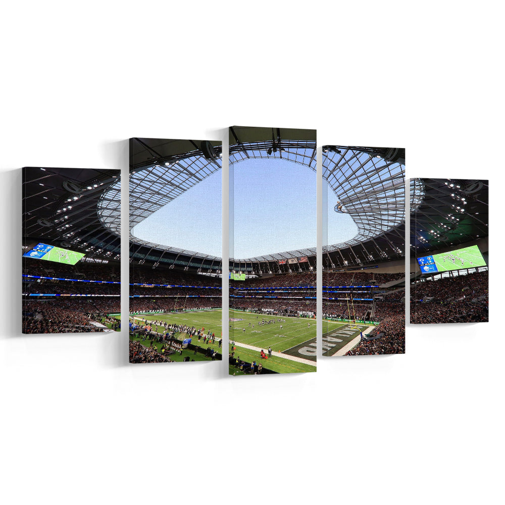 Stadium in Tottenham, Stadium Canvas, Sport Art, Gift for him, 5 Panel, Large Canvas, Canvas Print Wall Art