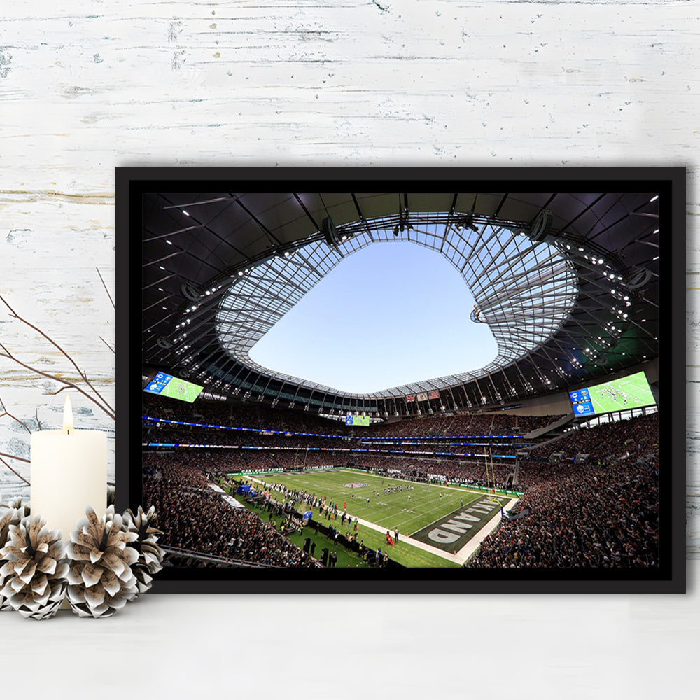 Stadium in Tottenham, Stadium Canvas, Sport Art, Framed Canvas Print Wall Art, Floating Frame