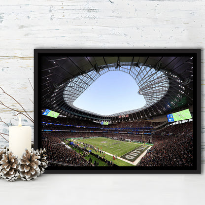 Stadium in Tottenham, Stadium Canvas, Sport Art, Framed Canvas Print Wall Art, Floating Frame