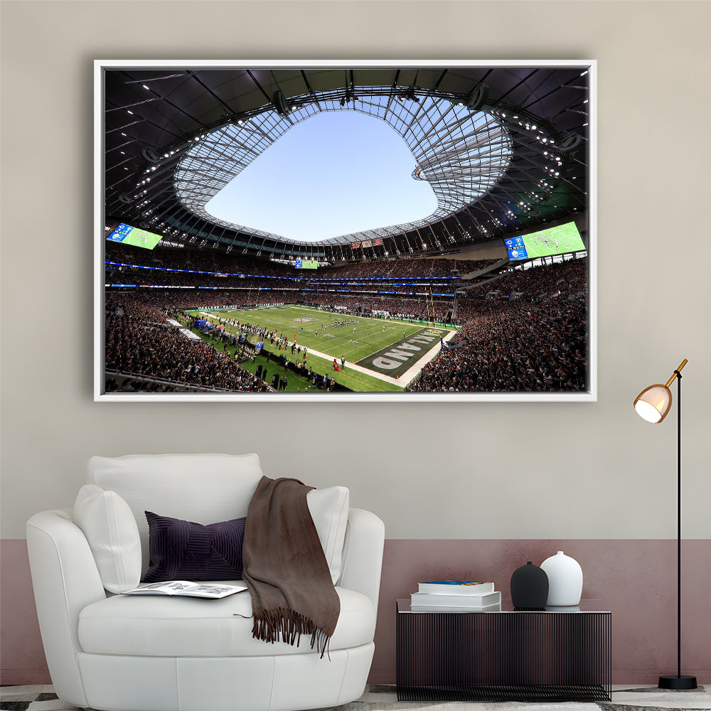 Stadium in Tottenham, Stadium Canvas, Sport Art, Framed Canvas Print Wall Art, Floating Frame