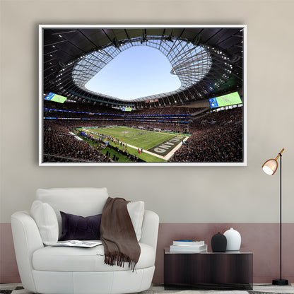 Stadium in Tottenham, Stadium Canvas, Sport Art, Framed Canvas Print Wall Art, Floating Frame