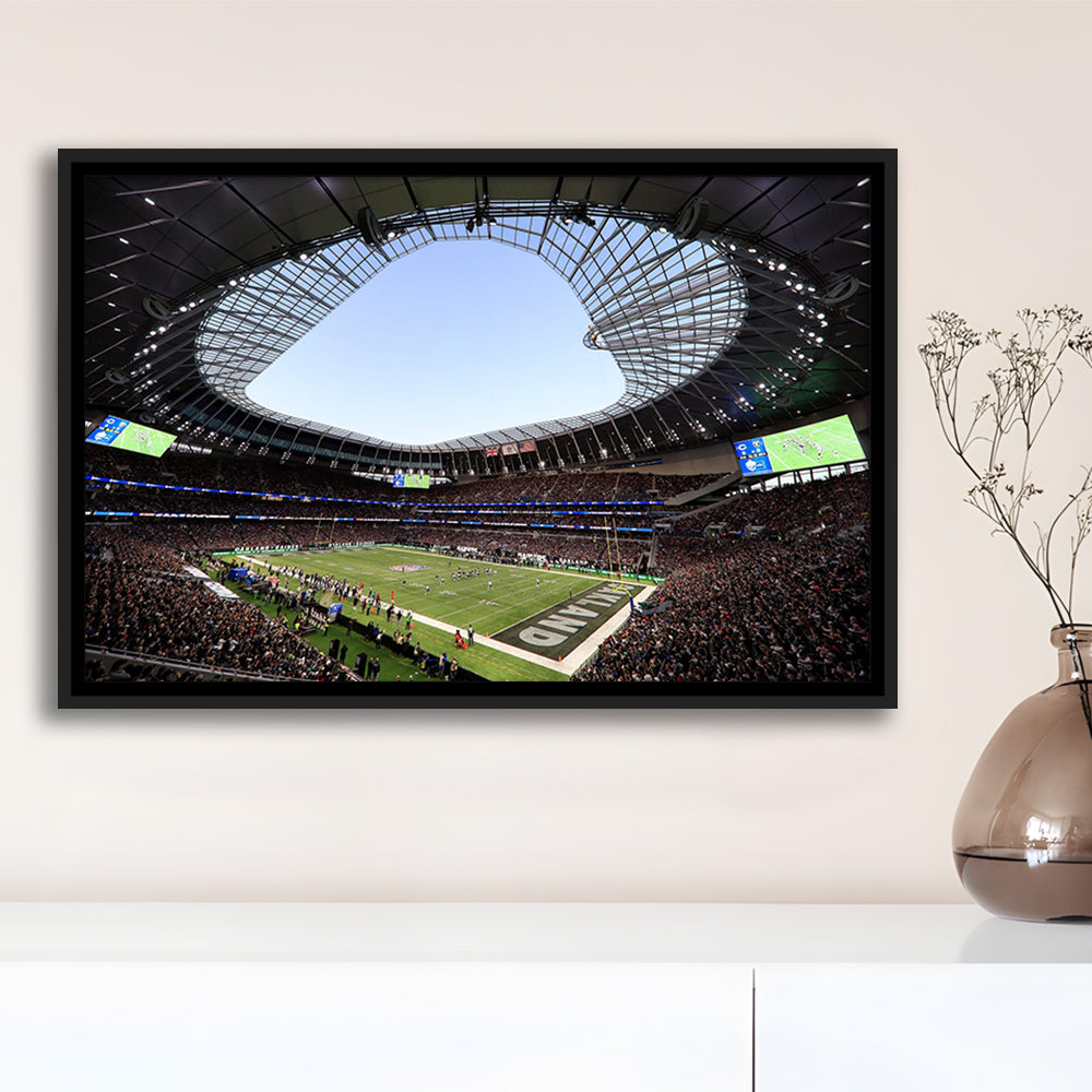 Stadium in Tottenham, Stadium Canvas, Sport Art, Framed Canvas Print Wall Art, Floating Frame