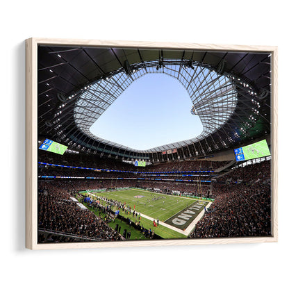 Stadium in Tottenham, Stadium Canvas, Sport Art, Framed Canvas Print Wall Art, Floating Frame