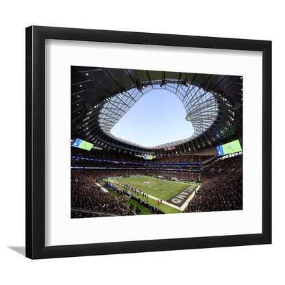 Stadium in Tottenham, Stadium Canvas, Sport Art, Gift for him, White Border Framed Art Print Wall Decor