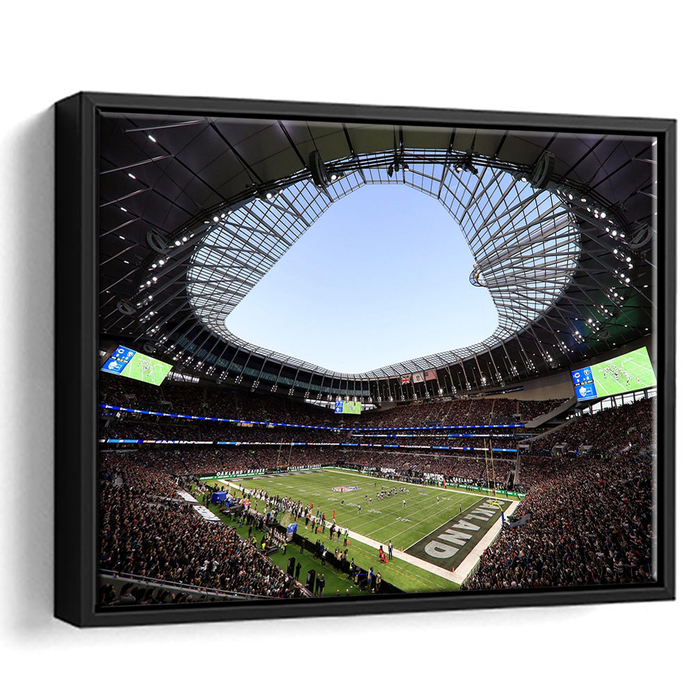 Stadium in Tottenham, Stadium Canvas, Sport Art, Framed Canvas Print Wall Art, Floating Frame