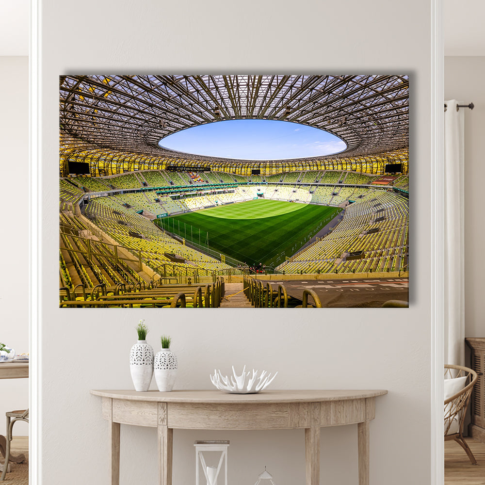 Stadoin Energa, Stadium Canvas, Sport Art, Gift for him, Man Cave Decor, Art Print, Canvas Print Wall Art