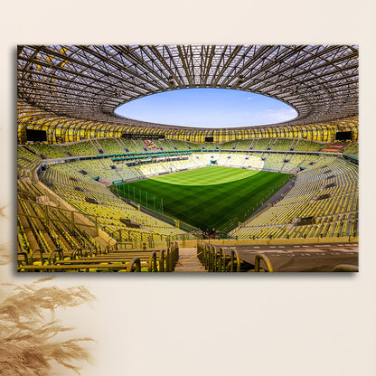 Stadoin Energa, Stadium Canvas, Sport Art, Gift for him, Man Cave Decor, Art Print, Canvas Print Wall Art