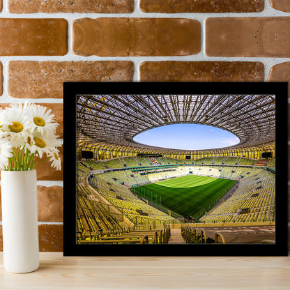 Stadoin Energa, Stadium Canvas, Sport Art, Gift for him, Framed Art Print Wall Decor, Picture Framed