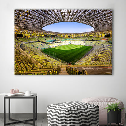 Stadoin Energa, Stadium Canvas, Sport Art, Gift for him, Man Cave Decor, Art Print, Canvas Print Wall Art