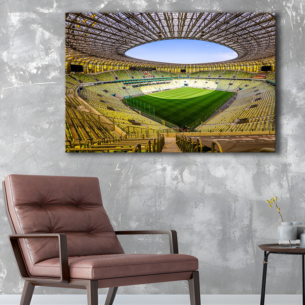 Stadoin Energa, Stadium Canvas, Sport Art, Gift for him, Man Cave Decor, Art Print, Canvas Print Wall Art