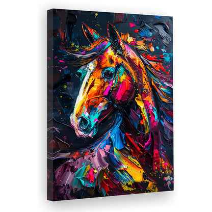 Stallion Portrait, Horse Art Painting, Canvas Art Print Decor, Painting Art, Canvas Prints Wall Art