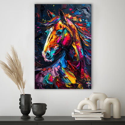 Stallion Portrait, Horse Art Painting, Canvas Art Print Decor, Painting Art, Canvas Prints Wall Art