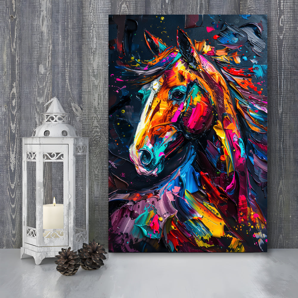Stallion Portrait, Horse Art Painting, Canvas Art Print Decor, Painting Art, Canvas Prints Wall Art