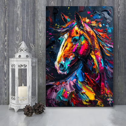 Stallion Portrait, Horse Art Painting, Canvas Art Print Decor, Painting Art, Canvas Prints Wall Art