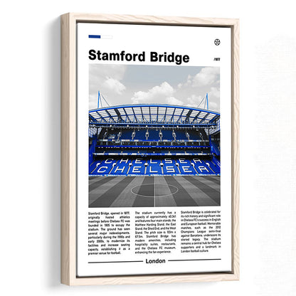 Stamford Bridge Print, Chelsea Stadium Wall Art, Soccer Lovers, Framed Canvas Prints Wall Art