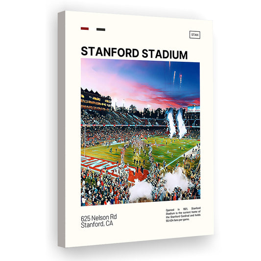 Stanford Stadium Print, Stanford Cardinal Stadium Canvas Art, Fan Gifts, Sport Art, Canvas Print Wall Art
