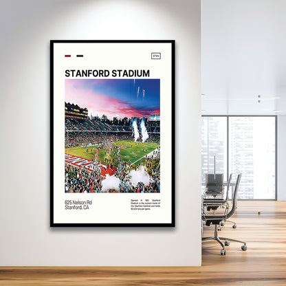 Stanford Stadium Print, Stanford Cardinal Stadium Art, Gifts for him, Sport Art, Framed Art Print Wall Decor