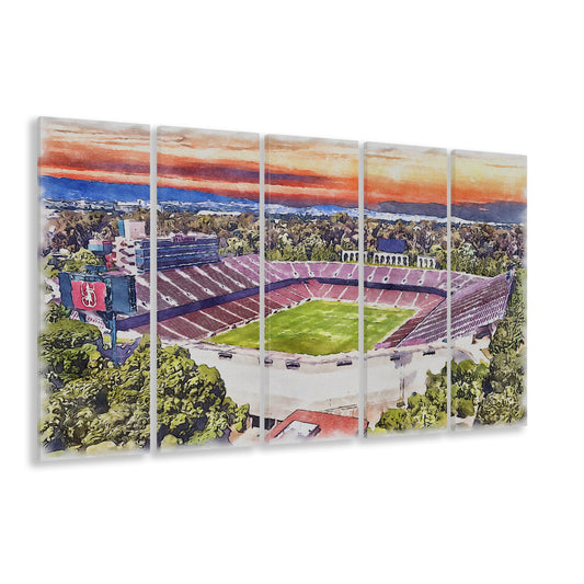 Stanford Painting Stadium Watercolor, Stanford California Watercolor, Sport Art, Extra Large Canvas Print Wall Art
