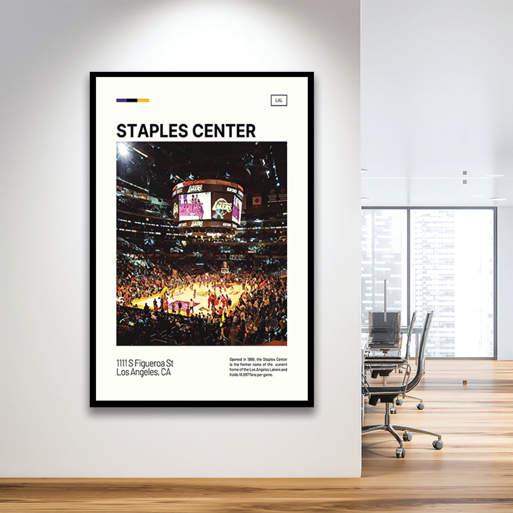 Staples Center Print, Los Angeles Lakers Stadium Art, Gifts for him, Sport Art, Framed Art Print Wall Decor