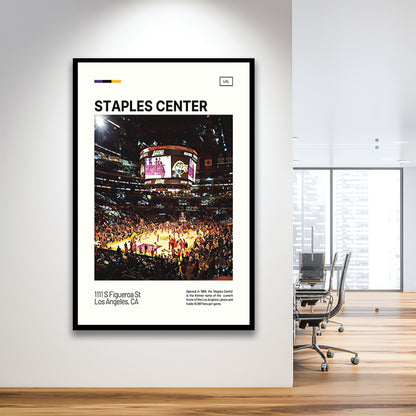 Staples Center Print, Los Angeles Lakers Stadium Art, Gifts for him, Sport Art, Framed Art Print Wall Decor