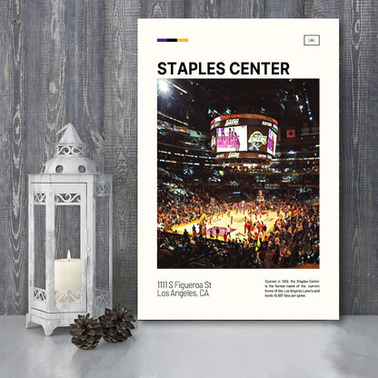 Staples Center Print, Los Angeles Lakers Stadium Canvas Art, Fan Gifts, Sport Art, Canvas Print Wall Art