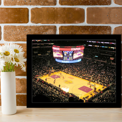 Staples Center in La, Stadium Canvas, Sport Art, Gift for him, Framed Art Print Wall Decor, Picture Framed
