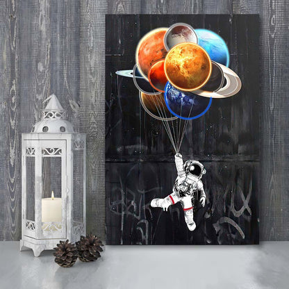 Stars The Limit, Neon Sign Effect, Canvas Print, Luxury Wall Art Decor, Modern Art