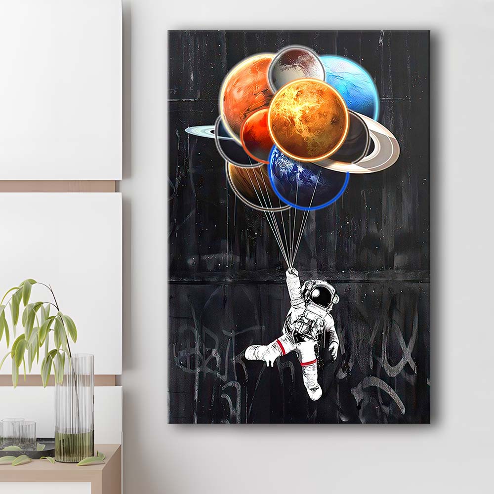 Stars The Limit, Neon Sign Effect, Canvas Print, Luxury Wall Art Decor, Modern Art