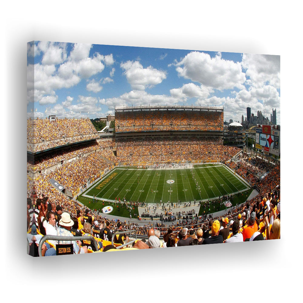Steelers Heinz Field, Stadium Canvas, Sport Art, Gift for him, Man Cave Decor, Art Print, Canvas Print Wall Art
